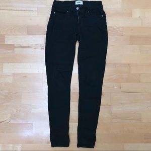 Paige Verdugo Black Skinny Jeans size 28
